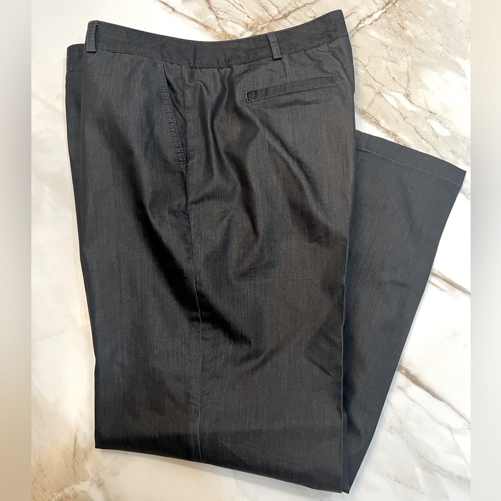 JONES NEW YORK COLLECTION Boot Cut Stretch Pants - Grey Size 14
